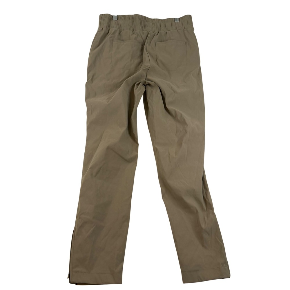Modern Ambition Mens Technical Ankle Zip Jogger Pants Khaki Tan Size M